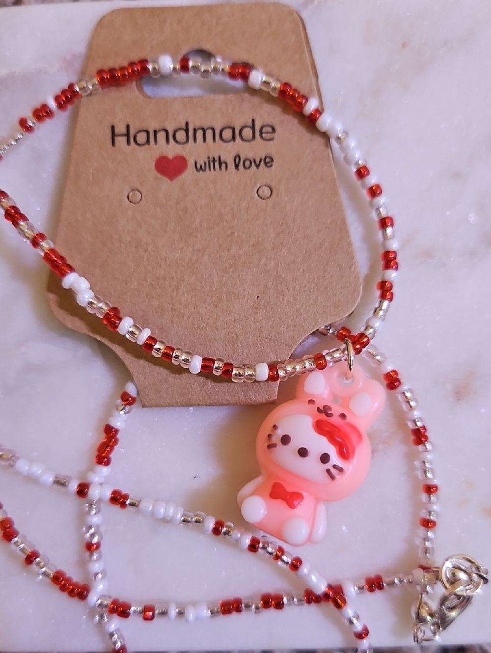 Hello Kitty Beaded Necklace